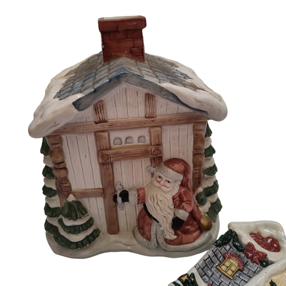 Fitz and Floyd Omnibus Cookie Jar and Tray Vintage - Picture 2 of 9